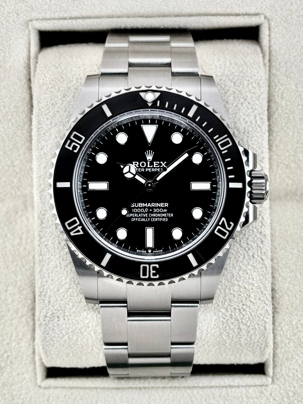 2024 Rolex Submariner 41mm 124060 Stainless Steel Black Dial