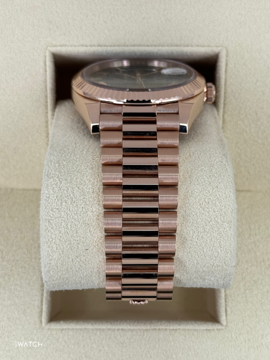 2025 Rolex Day-Date 40mm 228235 Presidential Rose Gold Olive Dial