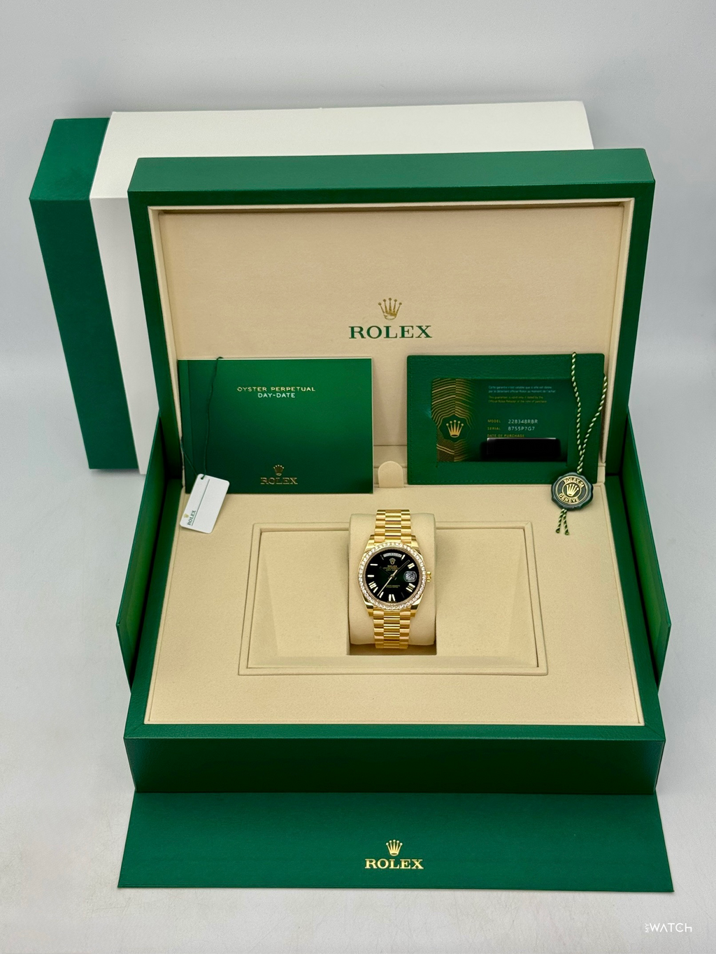 NEW 2026 Rolex Day-Date 40mm 228348RBR Presidential Green Dial