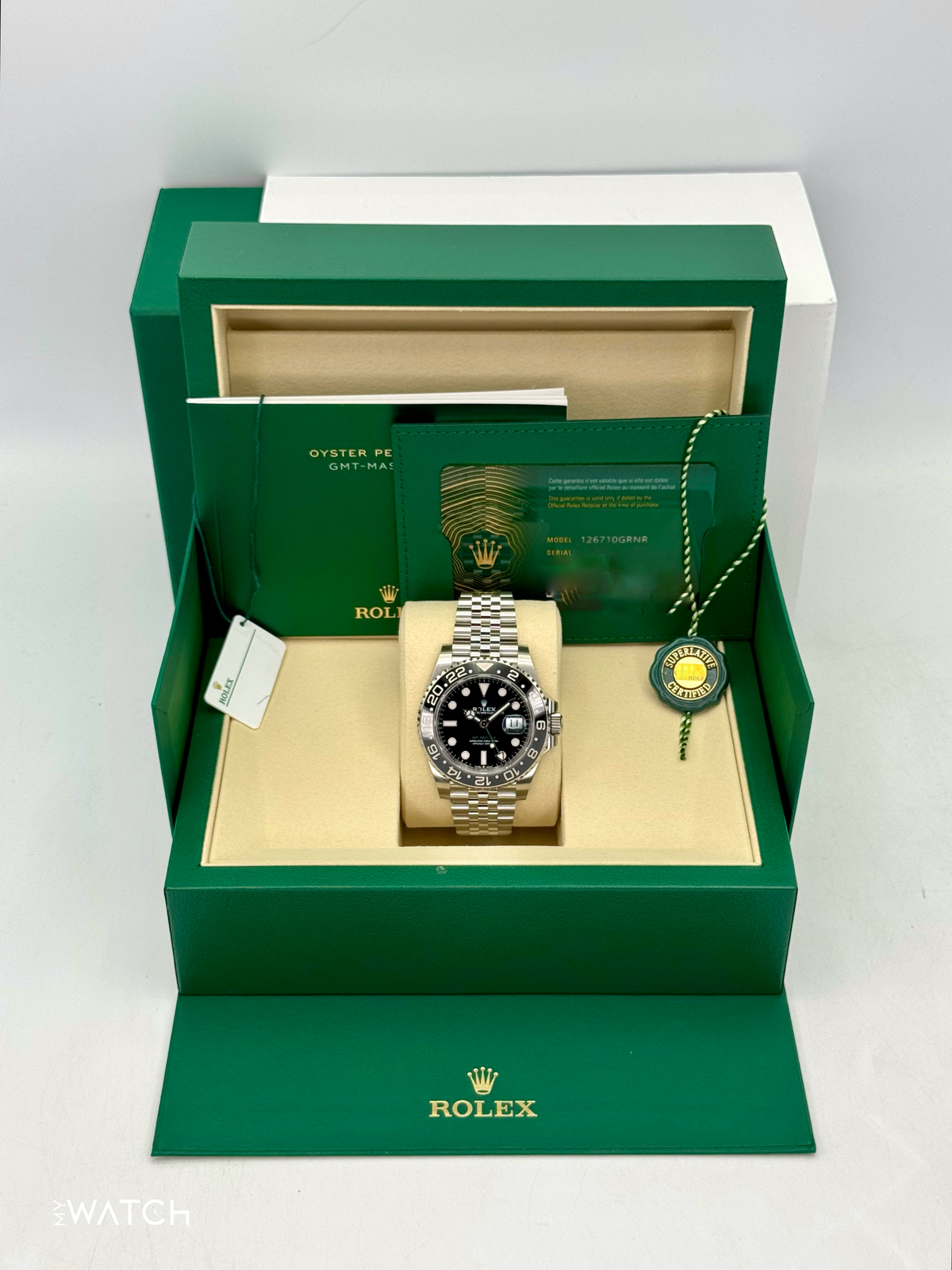 NEW 2025 Rolex GMT-Master II "Bruce Wayne" 40mm 126710GRNR Jubilee (STICKERED)
