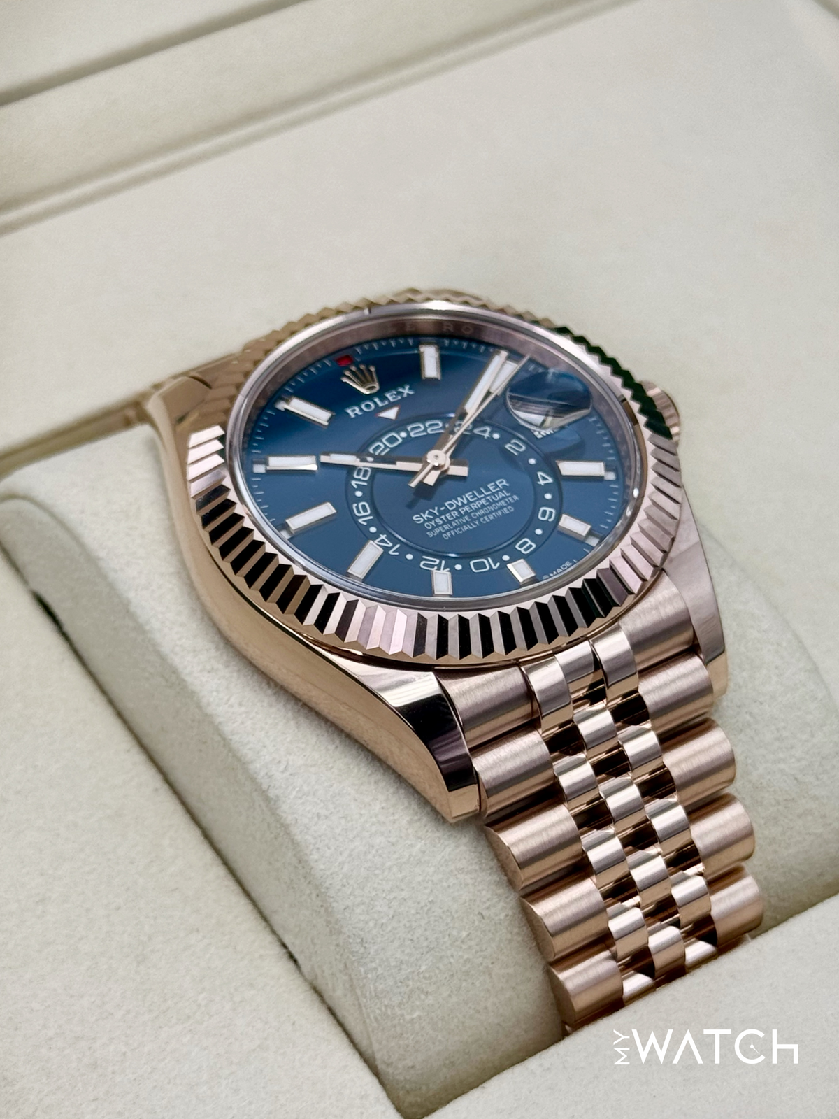 NEW 2026 Rolex Sky-Dweller 42mm 336935 Rose Gold Jubilee Blue Dial