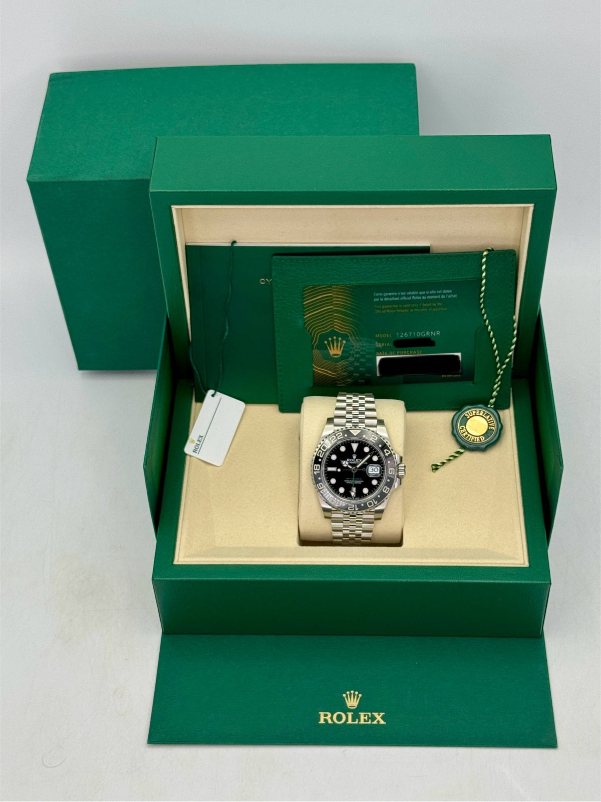 NEW 2026 Rolex GMT-Master II Bruce Wayne 40mm 126710GRNR Jubilee (STICKERED)