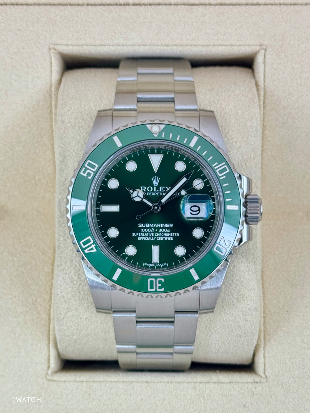 2025 CPO Rolex Submariner “Hulk” 40mm 116610LV Green Dial