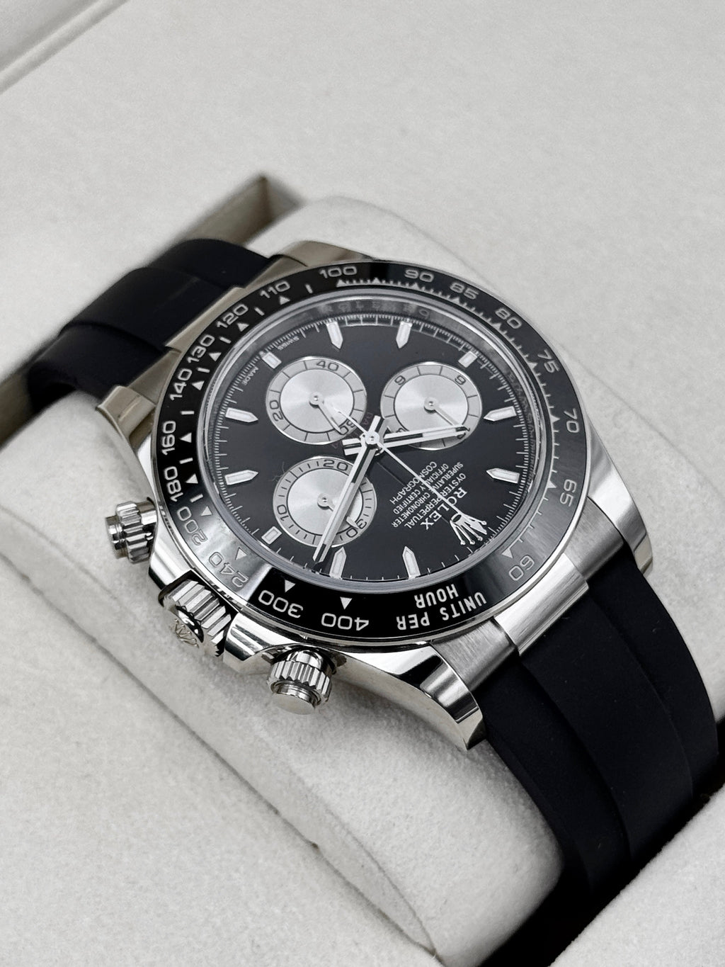 2026 Rolex Daytona Baby Le Mans 40mm 126519LN White Gold Black Dial (NEW STYLE CARD)