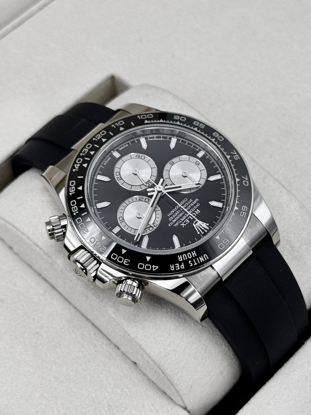 2026 Rolex Daytona Baby Le Mans 40mm 126519LN White Gold Black Dial (NEW STYLE CARD)