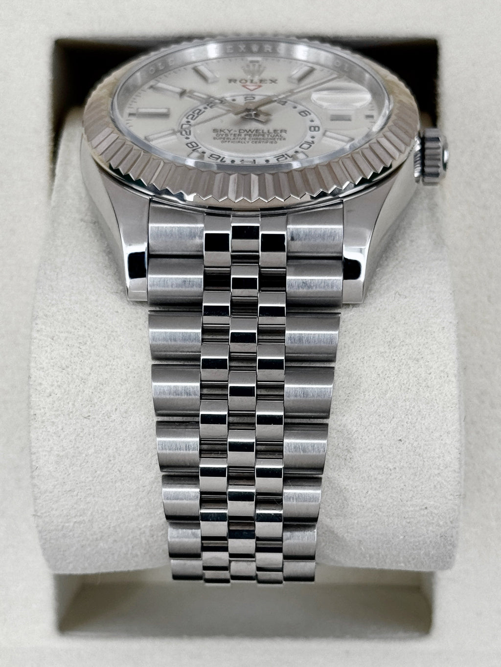 2026 Rolex Sky-Dweller 42mm 336934 Stainless Steel Jubilee White Dial