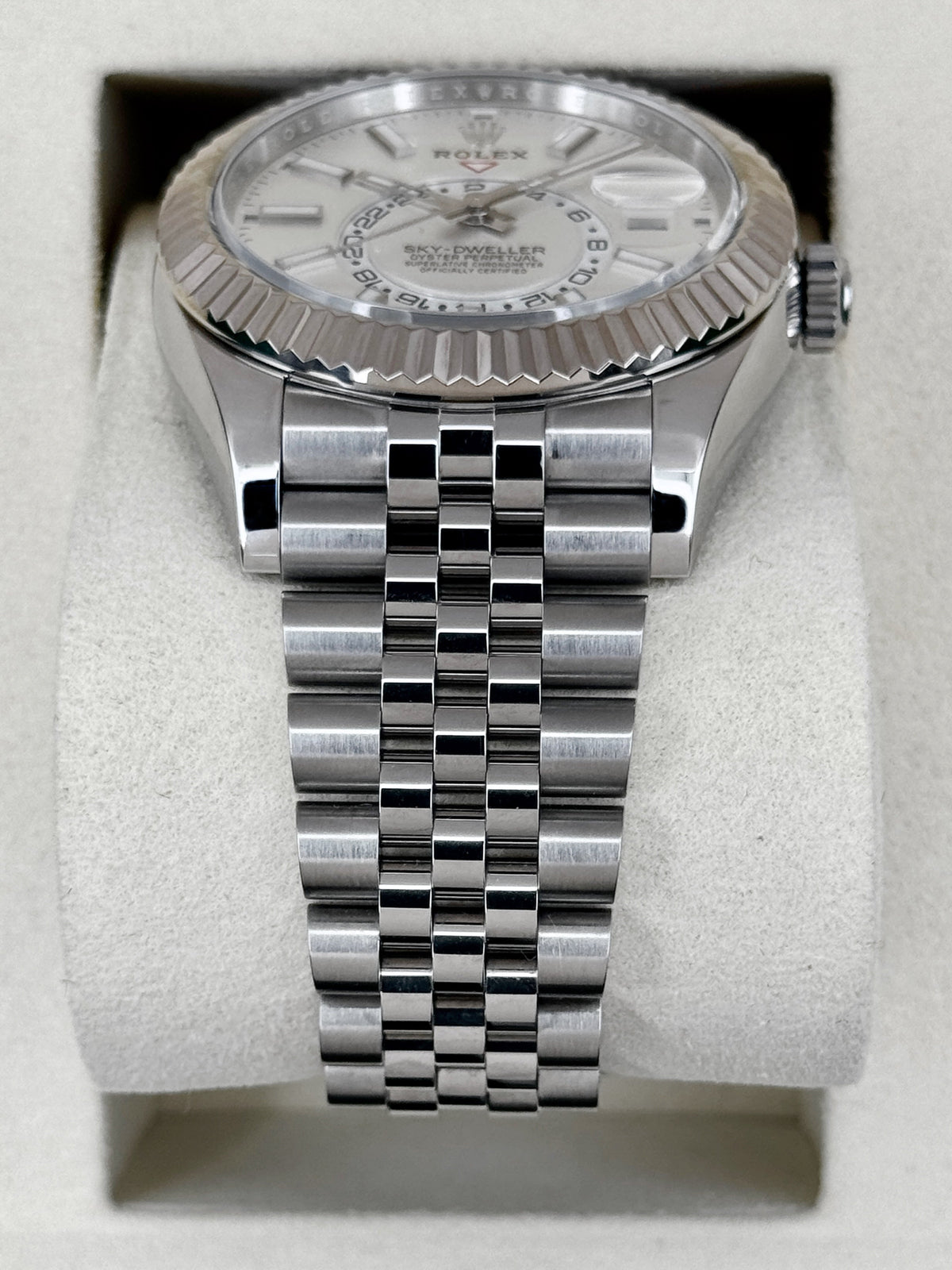 2026 Rolex Sky-Dweller 42mm 336934 Stainless Steel Jubilee White Dial