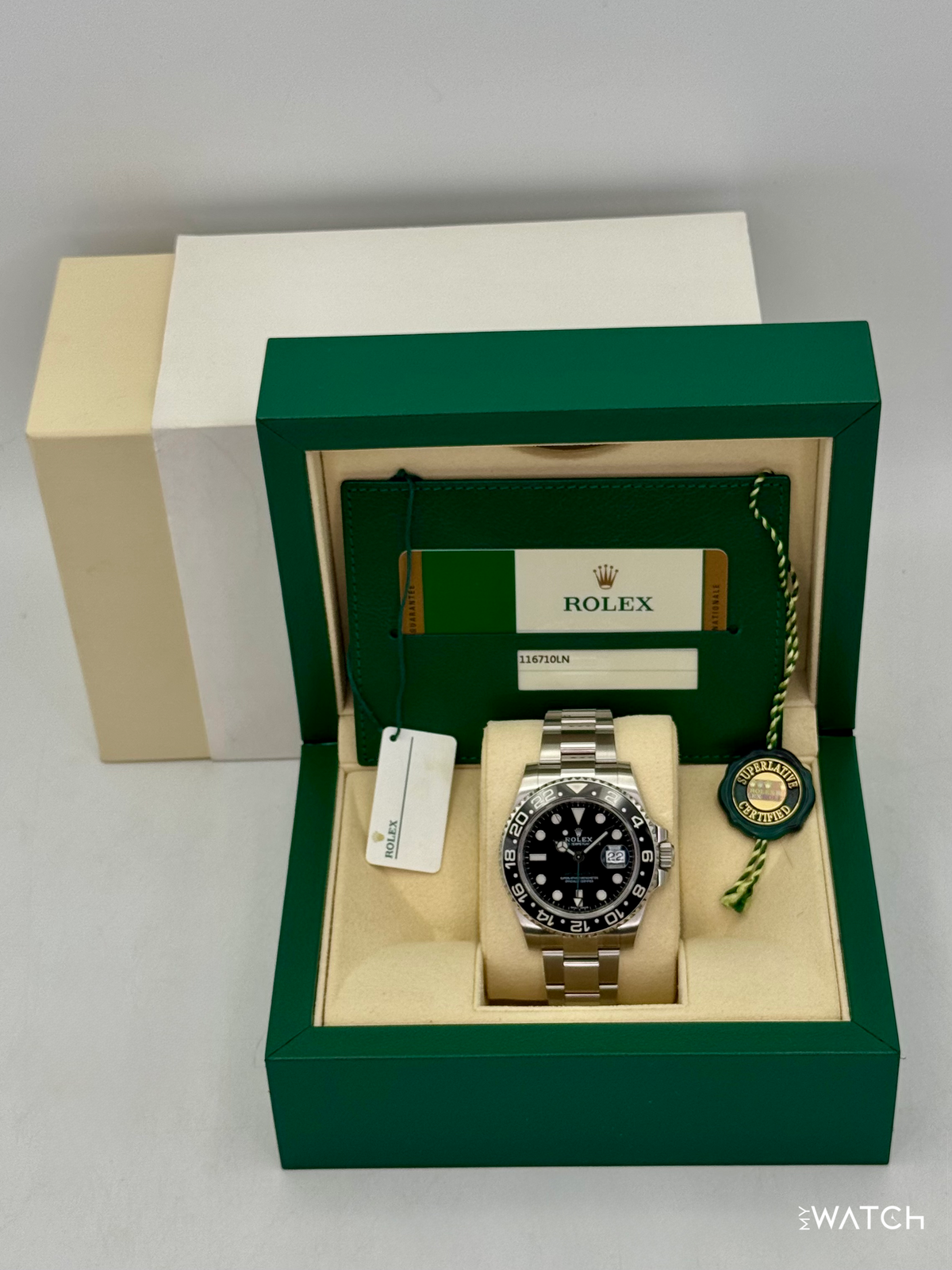 2018 Rolex GMT-Master II 40mm 116710LN Stainless Steel Black Dial