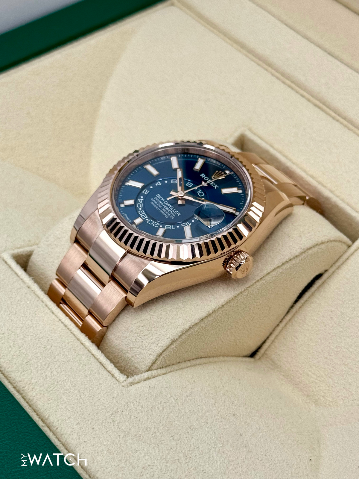NEW 2026 Rolex Sky-Dweller 42mm 336935 Rose Gold Oyster Blue Dial