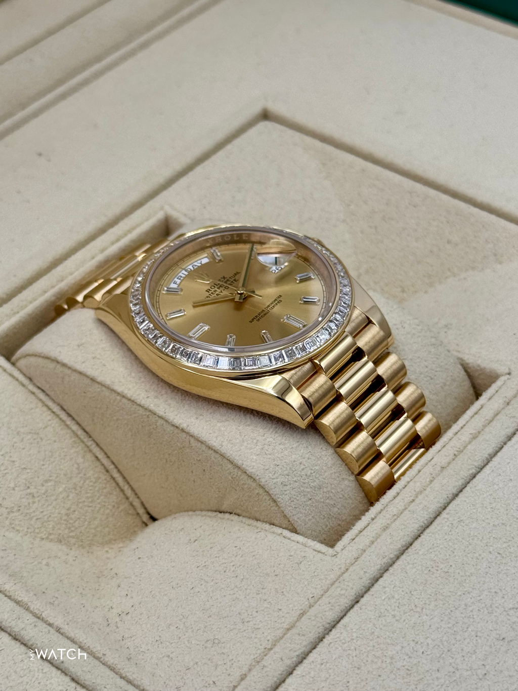 2018 Rolex Day-Date 40mm 228398TBR Presidential Yellow Gold Champagne Dial