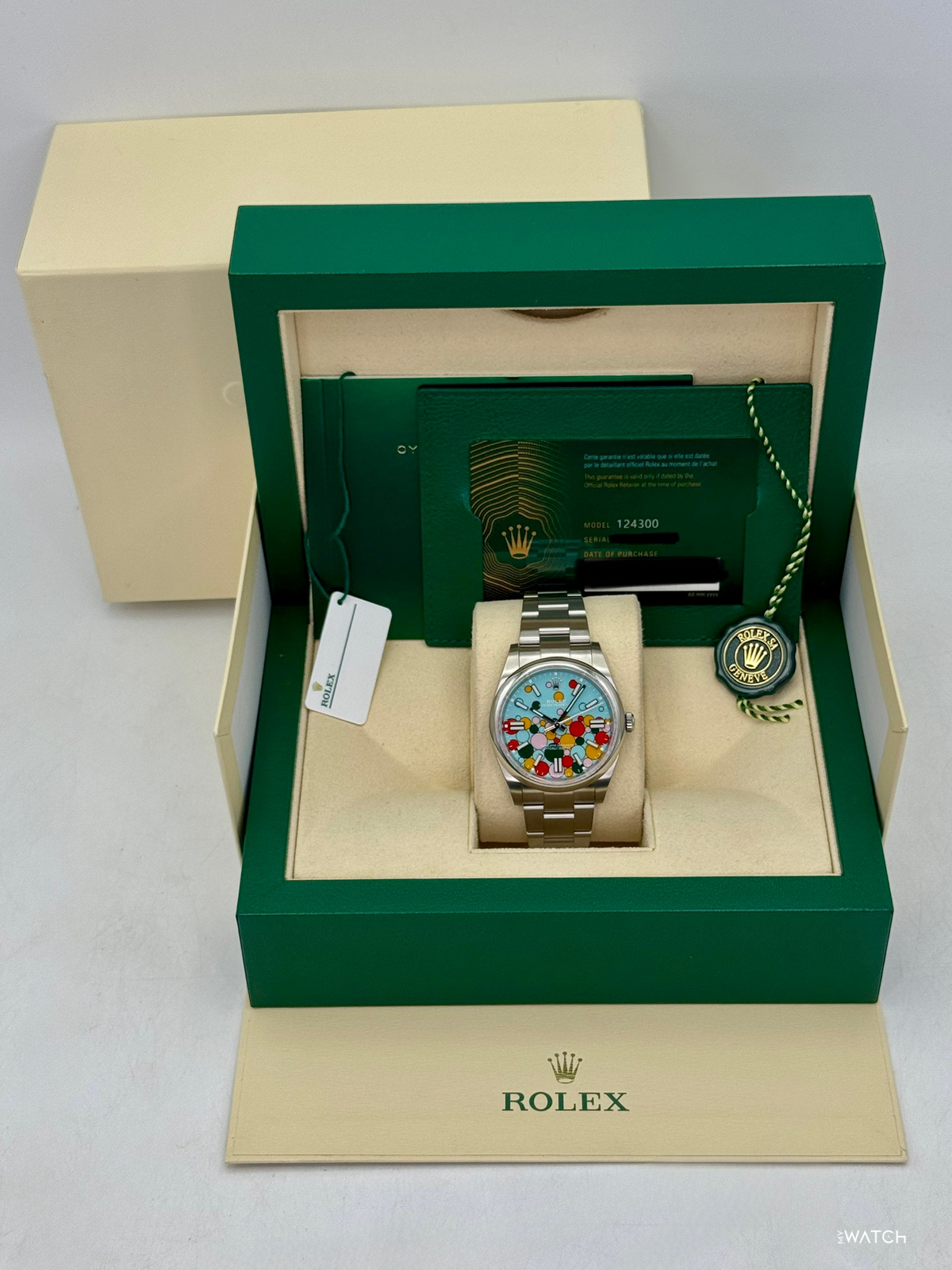 2024 Rolex Oyster Perpetual 41mm 124300 Celebration Dial