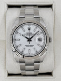 2022 Rolex Datejust 41mm 126334 Stainless Steel Oyster White Dial
