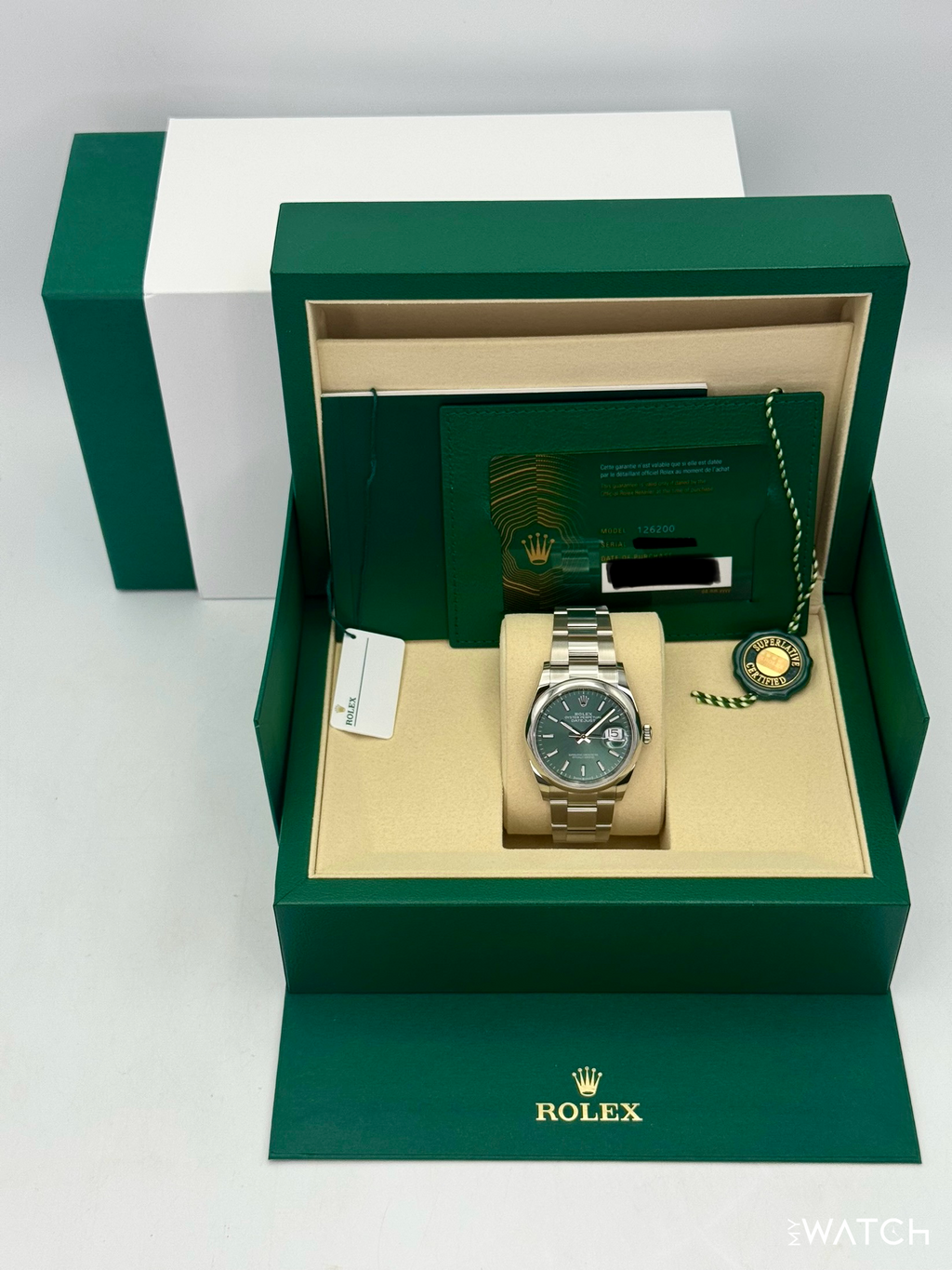 NEW 2026 Rolex Datejust 36mm 126200 Oyster Mint Green Dial
