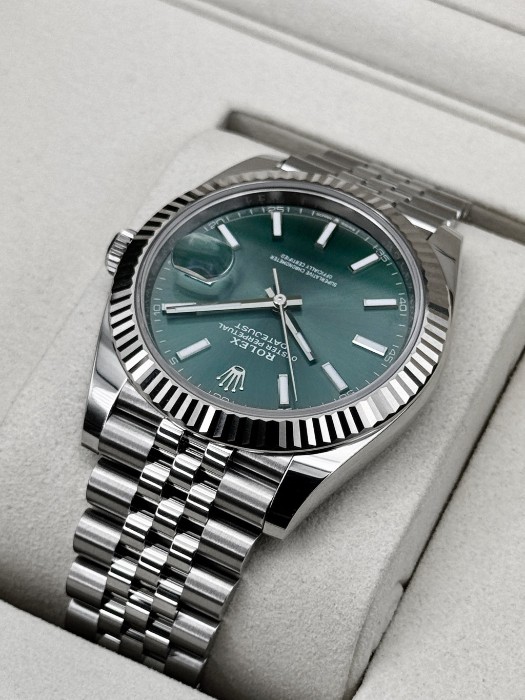 NEW 2026 Rolex Datejust 41mm 126334 Jubilee Mint Green Dial
