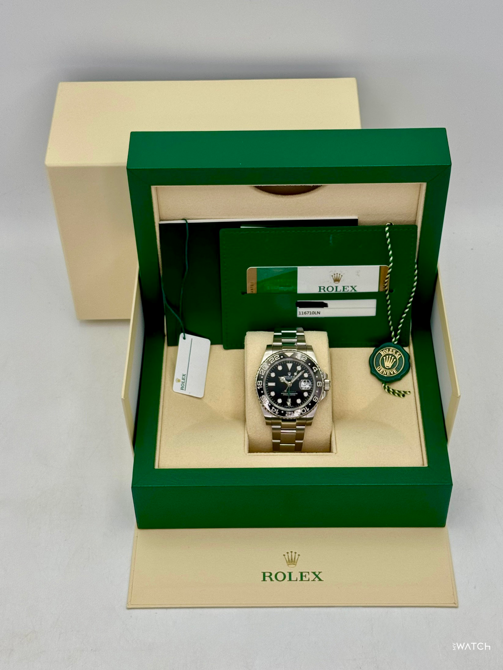 2016 Rolex GMT-Master II 40mm 116710LN Stainless Steel Black Dial