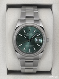 NEW 2026 Rolex Datejust 36mm 126200 Oyster Mint Green Dial