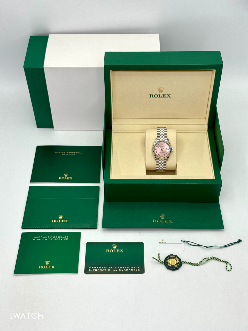 NEW 2025 Rolex Lady Datejust 31mm 278274 Stainless Steel Jubilee Pink Roman Dial