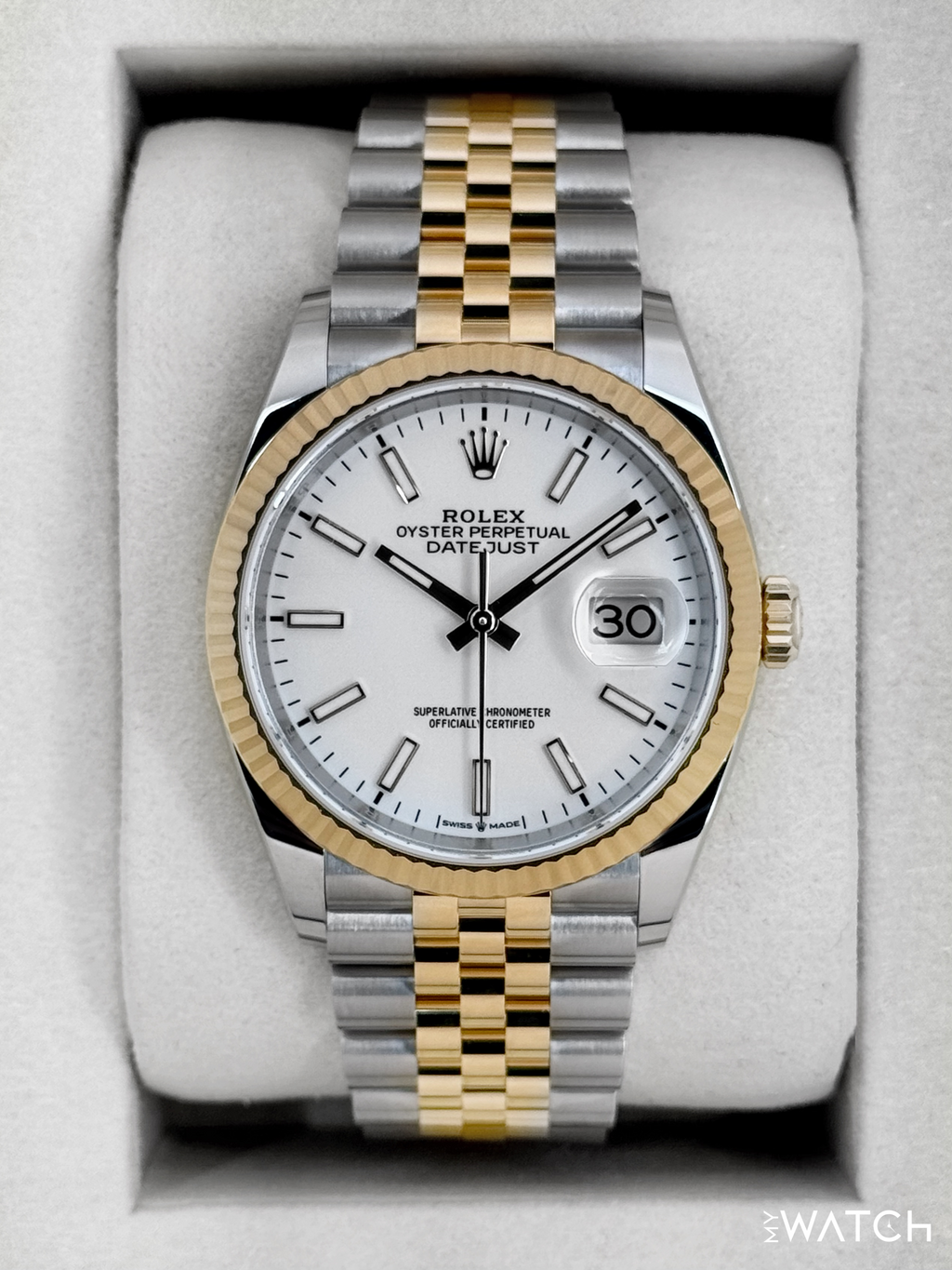 NEW 2025 Rolex Datejust 36mm 126233 Two-Tone Jubilee White Dial (STICKERED)