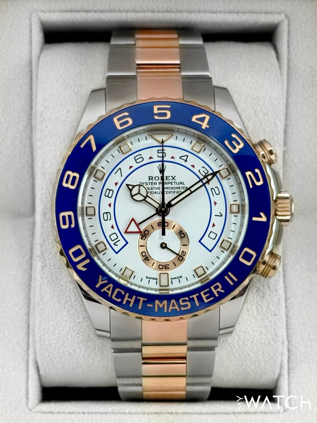 Rolex Yacht-Master II 44mm 116681 Two-Tone White Dial