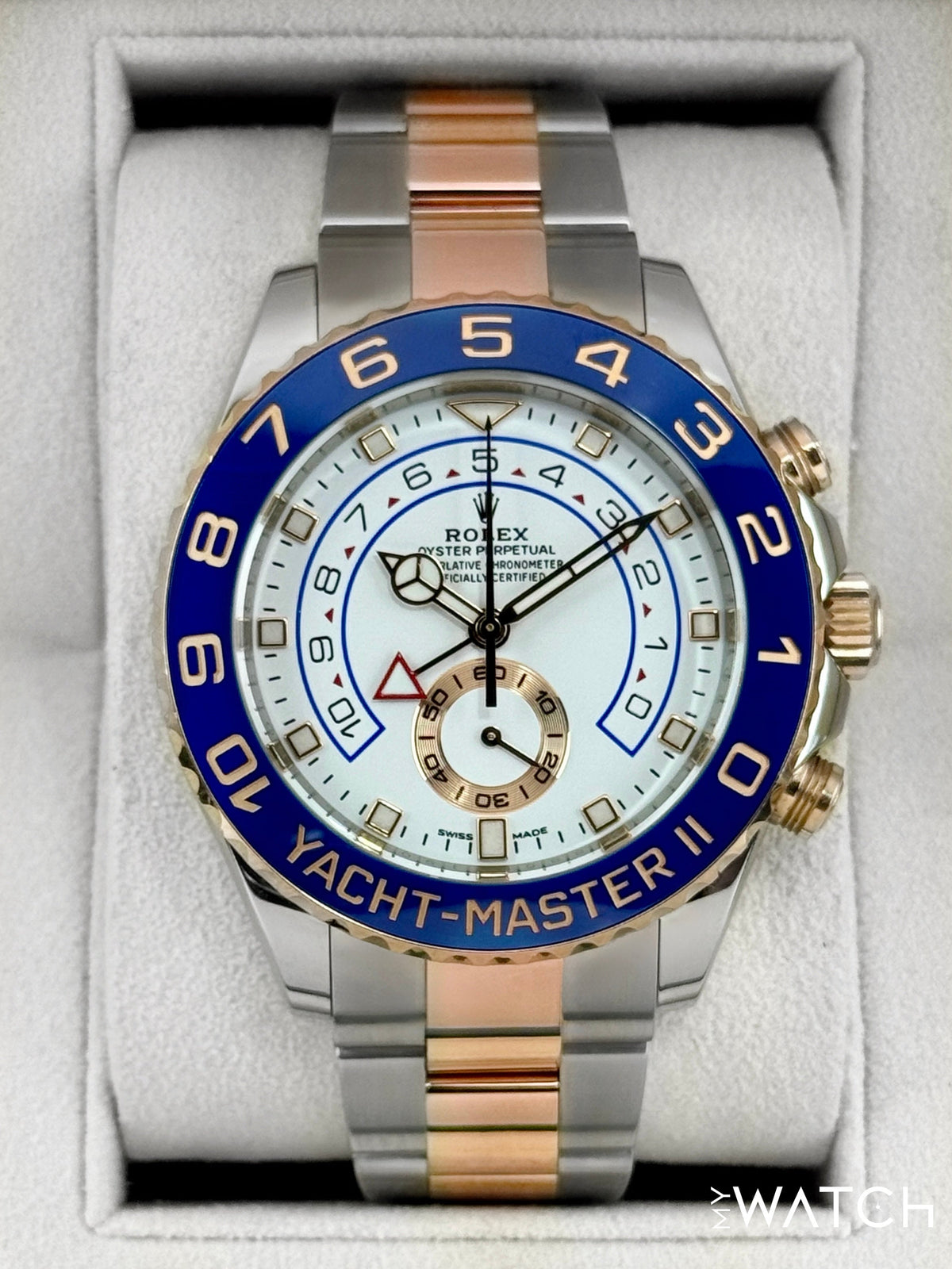 Rolex Yacht-Master II 44mm 116681 Two-Tone White Dial