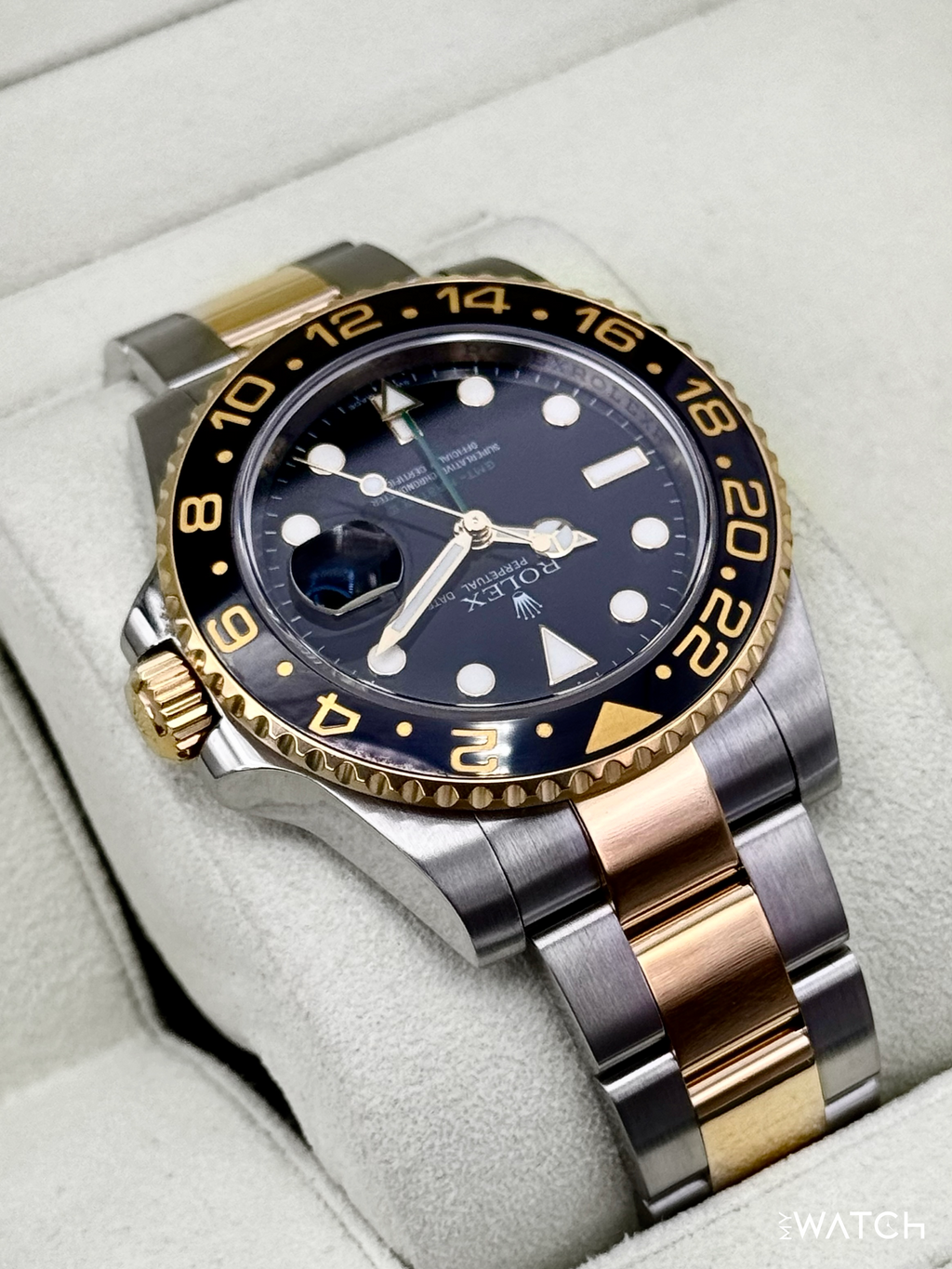 2012 Rolex GMT-Master II 40mm 116713LN Two-Tone Black Dial