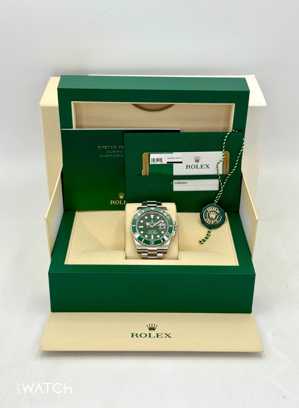 2015 Rolex Submariner “Hulk” 40mm 116610LV Green Dial