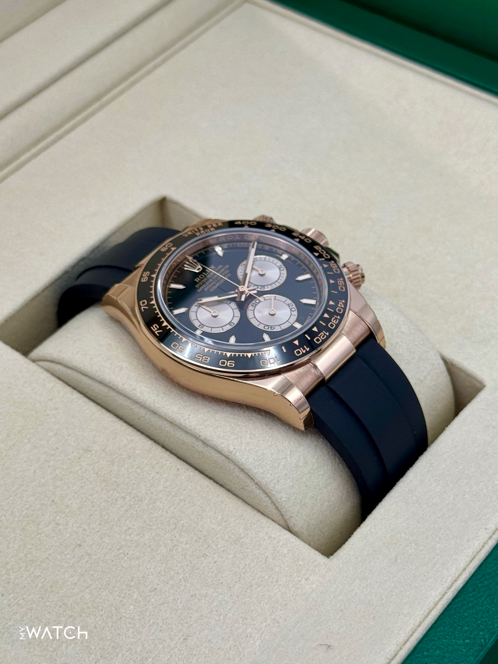 NEW 2025 Rolex Daytona 40mm 126515LN Rose Gold Oysterflex Black Dial (STICKERED)