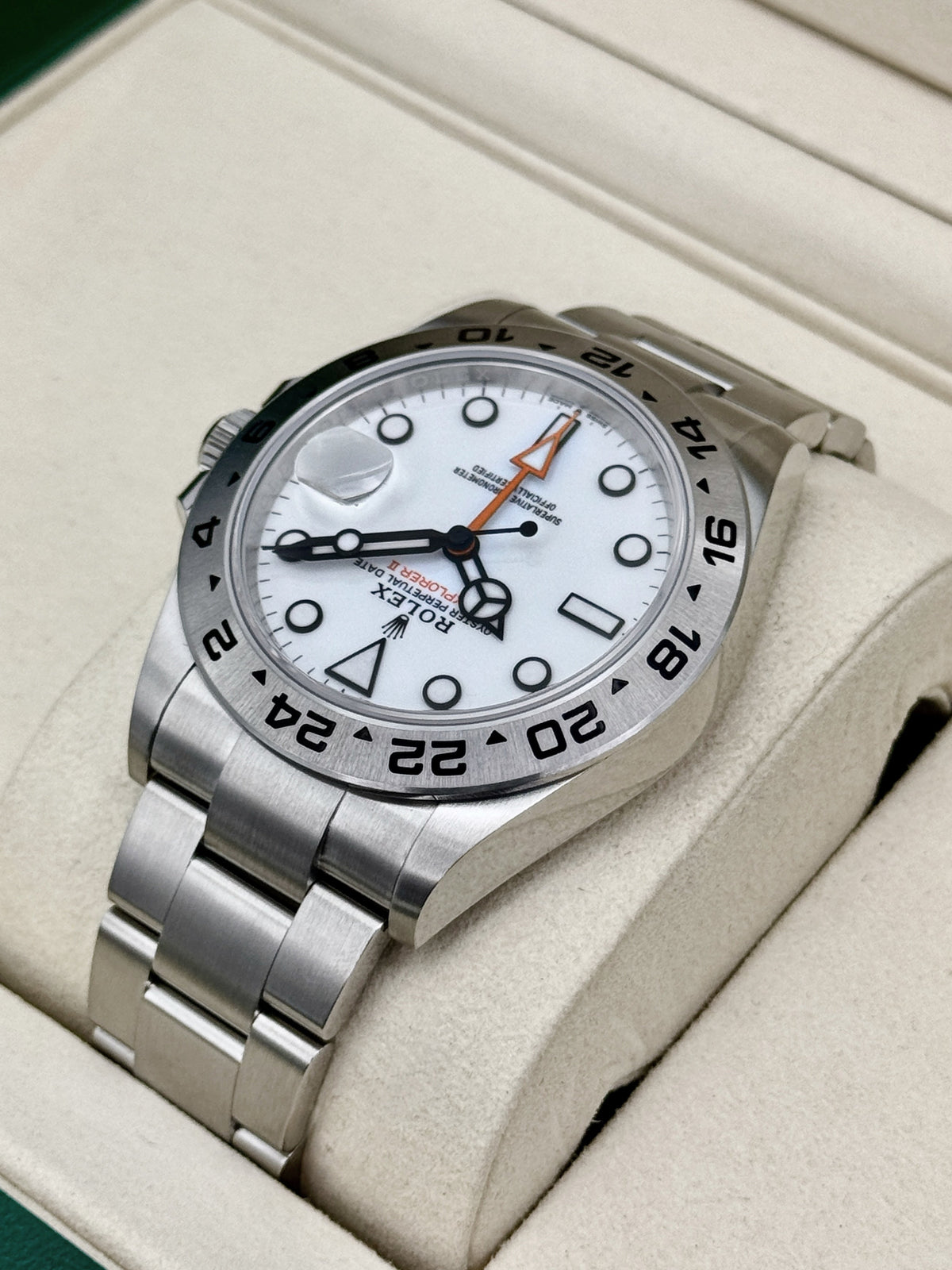 NEW 2026 Rolex Explorer II 42mm 226570 Stainless Steel Polar White Dial