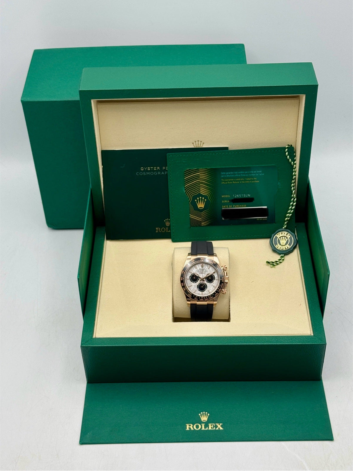 NEW 2026 Rolex Daytona 40mm 126515LN Rose Gold Oysterflex Meteorite Dial