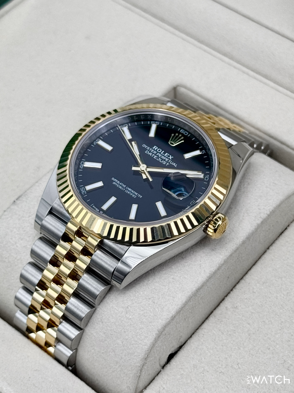 2025 Rolex Datejust 41mm 126333 Two-Tone Jubilee Black Dial
