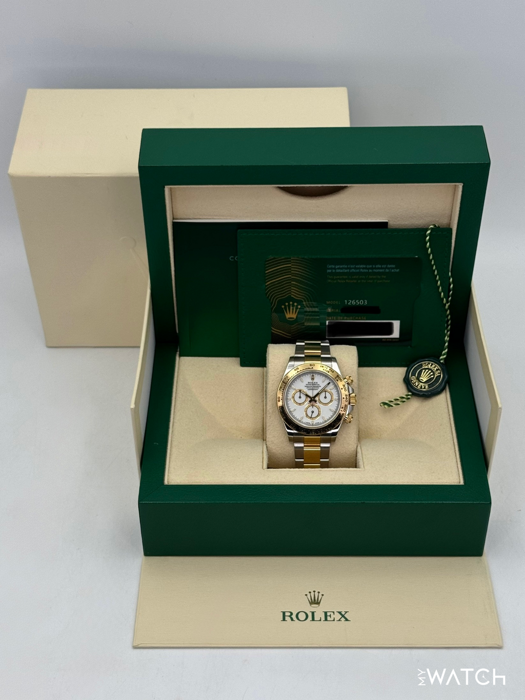 2024 Rolex Daytona 40mm 126503 Two-Tone White Dial