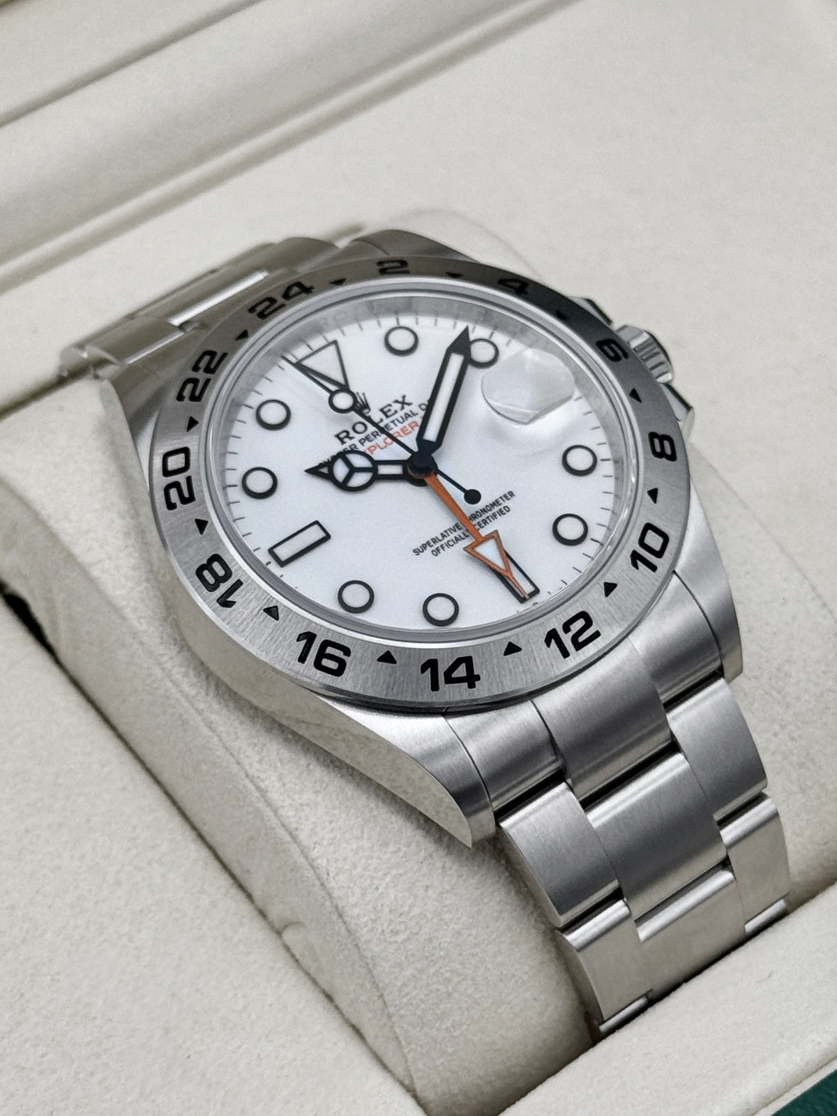 NEW 2026 Rolex Explorer II 42mm 226570 Stainless Steel Polar White Dial