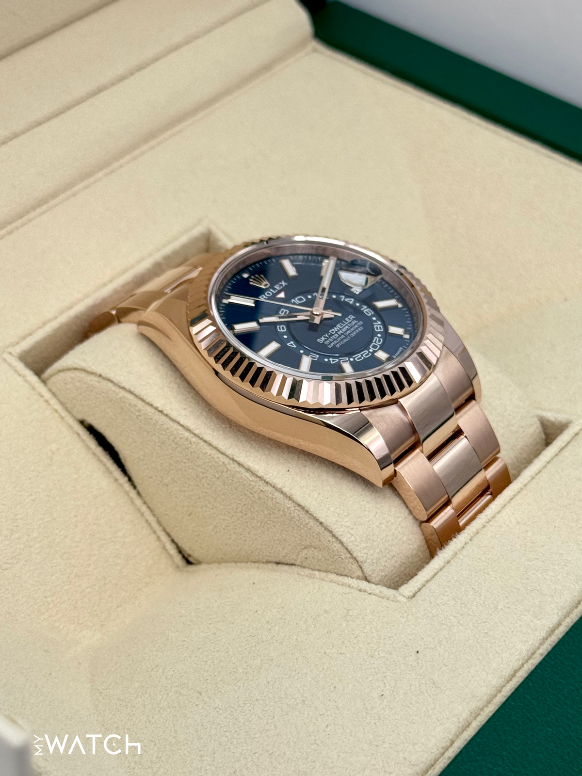 NEW 2026 Rolex Sky-Dweller 42mm 336935 Rose Gold Oyster Blue Dial