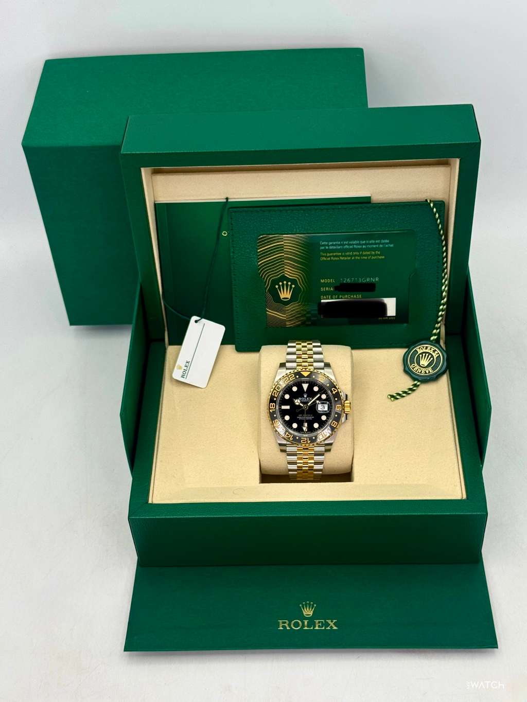 2025 Rolex GMT-Master II 40mm 126713GRNR Two-Tone Jubilee