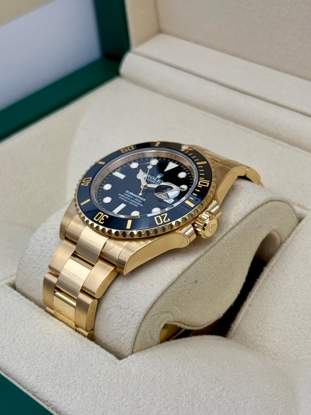 2021 Rolex Submariner 41mm 126618LN Yellow Gold Black Dial