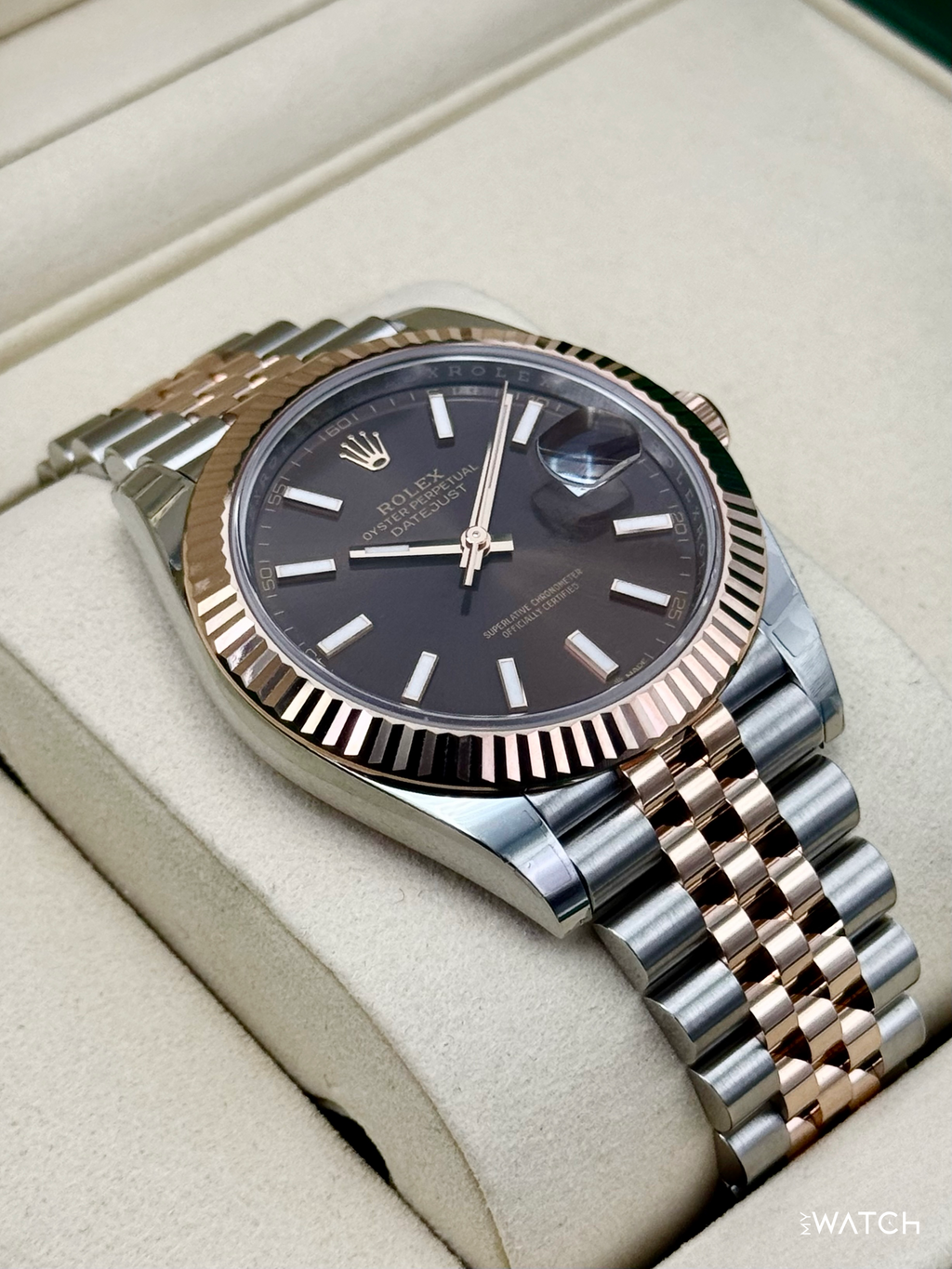 NEW 2026 Rolex Datejust 41mm 126331 Two-Tone Rose Gold Chocolate Dial (STICKERED)