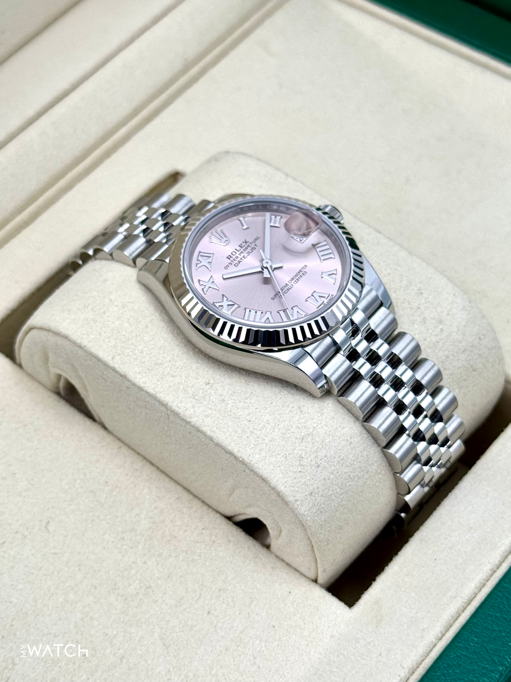 NEW 2025 Rolex Lady Datejust 31mm 278274 Stainless Steel Jubilee Pink Roman Dial