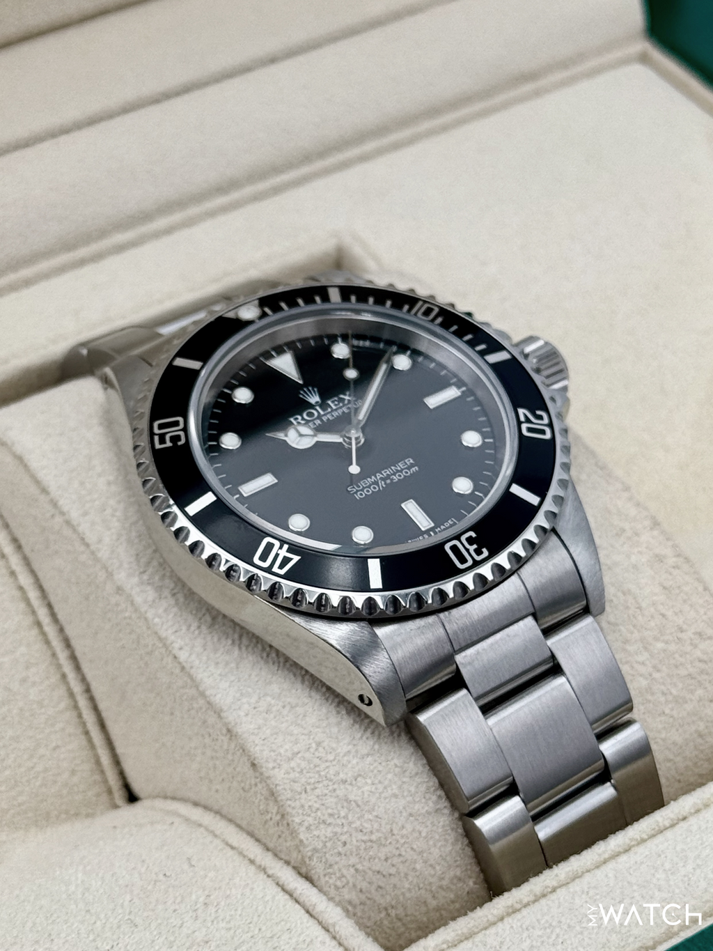 2004 Rolex Submariner 40mm 14060M Stainless Steel Two-Liner Black Dial