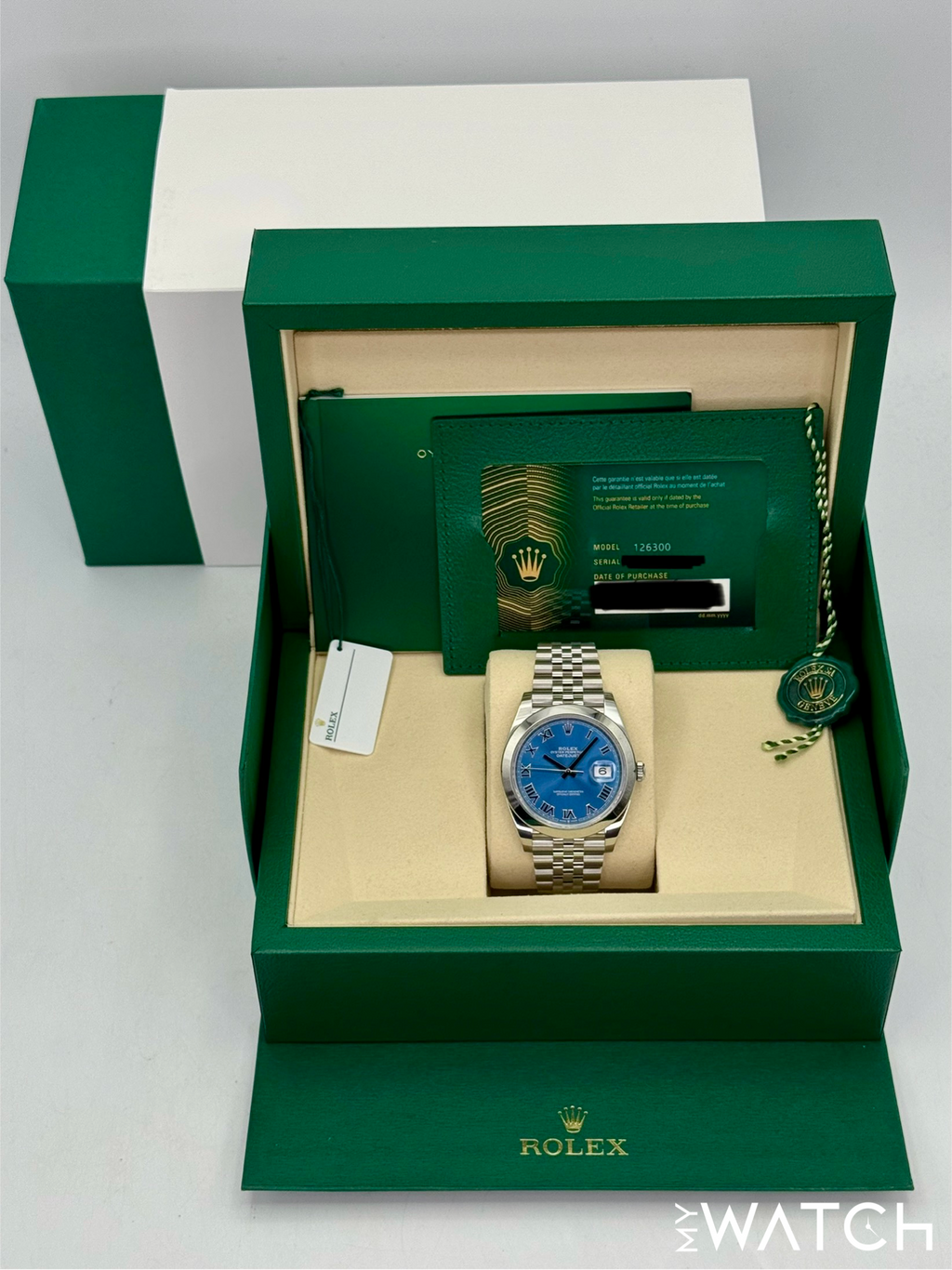 NEW 2026 Rolex Datejust 41mm 126300 Stainless Steel Jubilee Blue Roman Numeral Dial