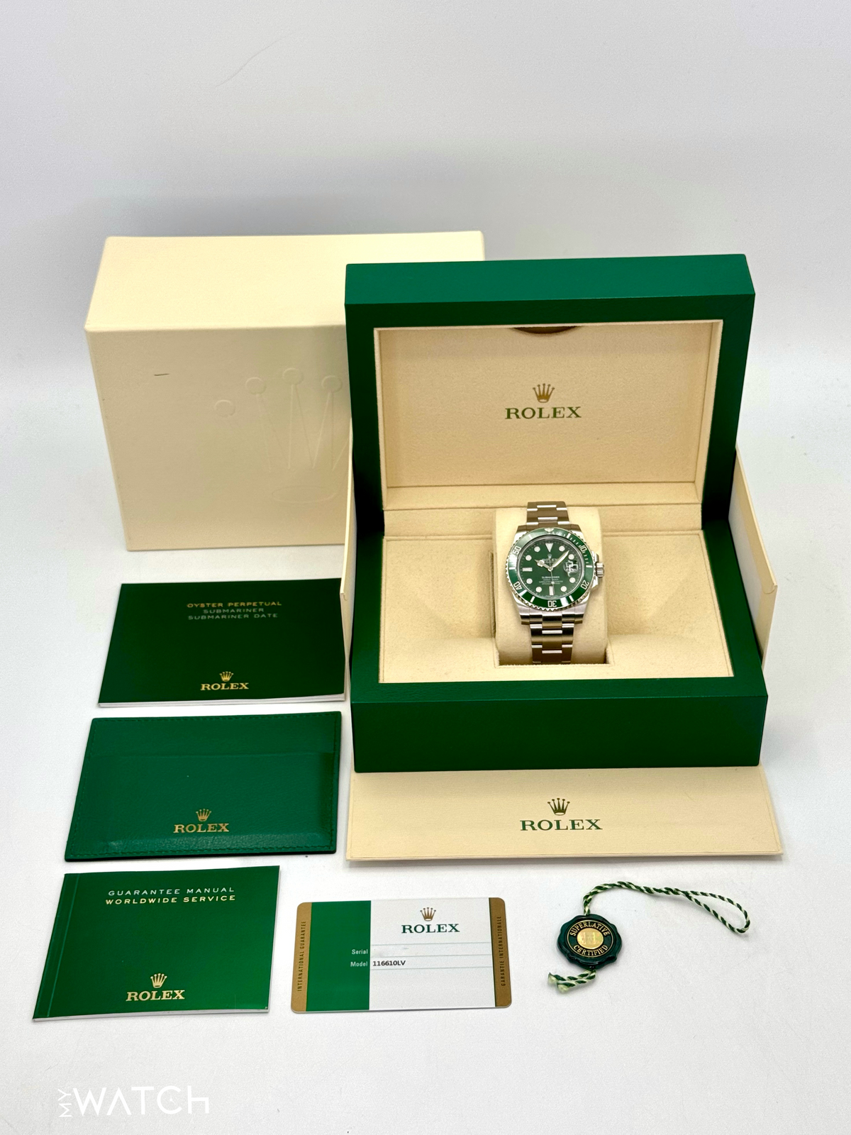 2019 Rolex Submariner “Hulk” 40mm 116610LV Green Dial