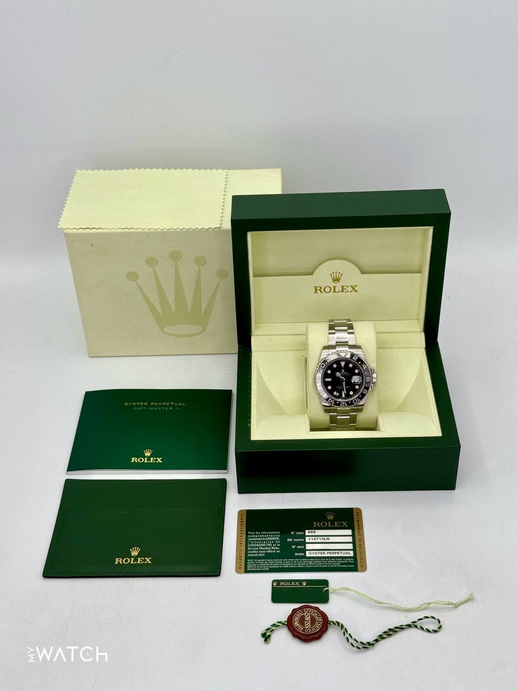 2011 Rolex GMT-Master II 40mm 116710LN Stainless Steel Black Dial