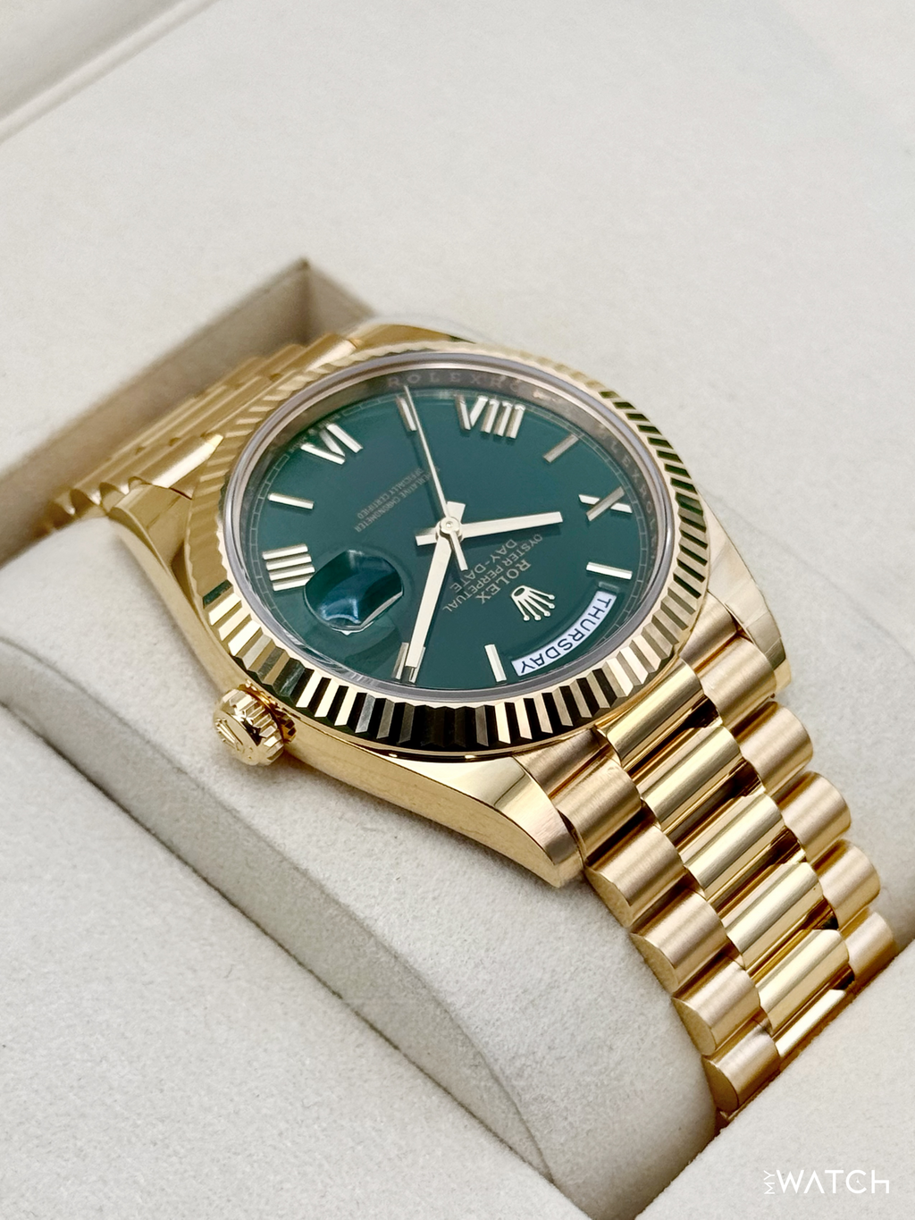 NEW 2026 Rolex Day-Date 40mm 228238 Presidential Green Dial