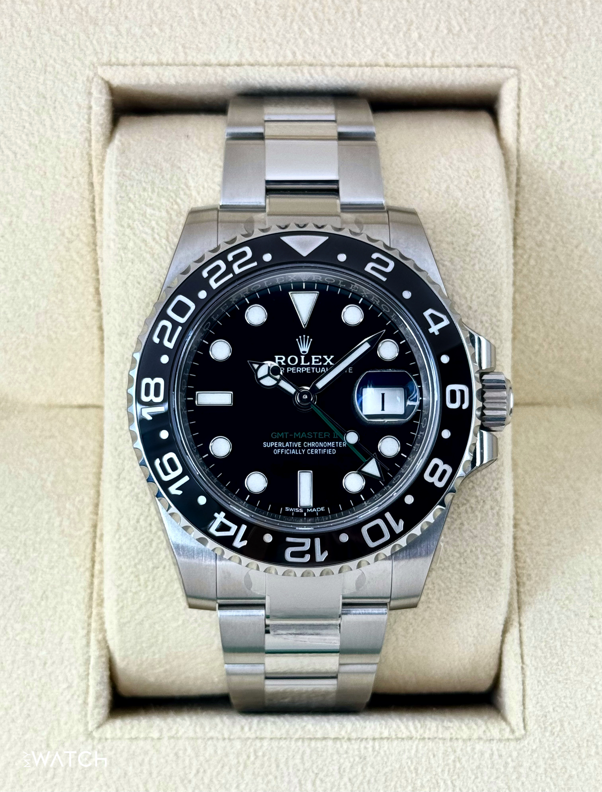 NEW 2017 Rolex GMT-Master II 40mm 116710LN Stainless Steel Black Dial (STICKERED)