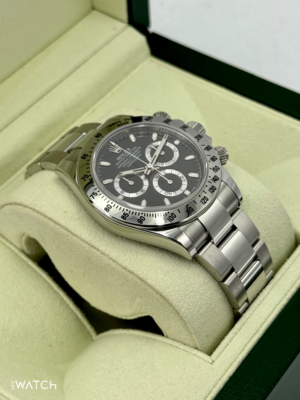 2013 Rolex Daytona 40mm 116520 Stainless Steel Black Dial