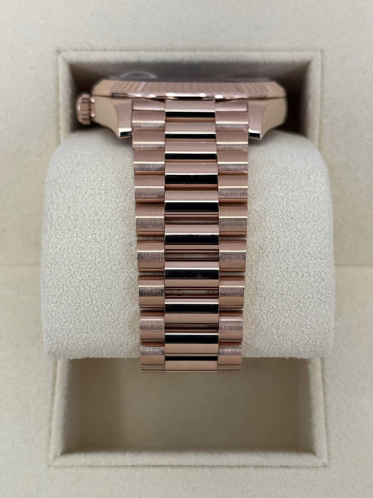 2024 Rolex Day-Date 40mm 228235 Rose Gold Chocolate Dial