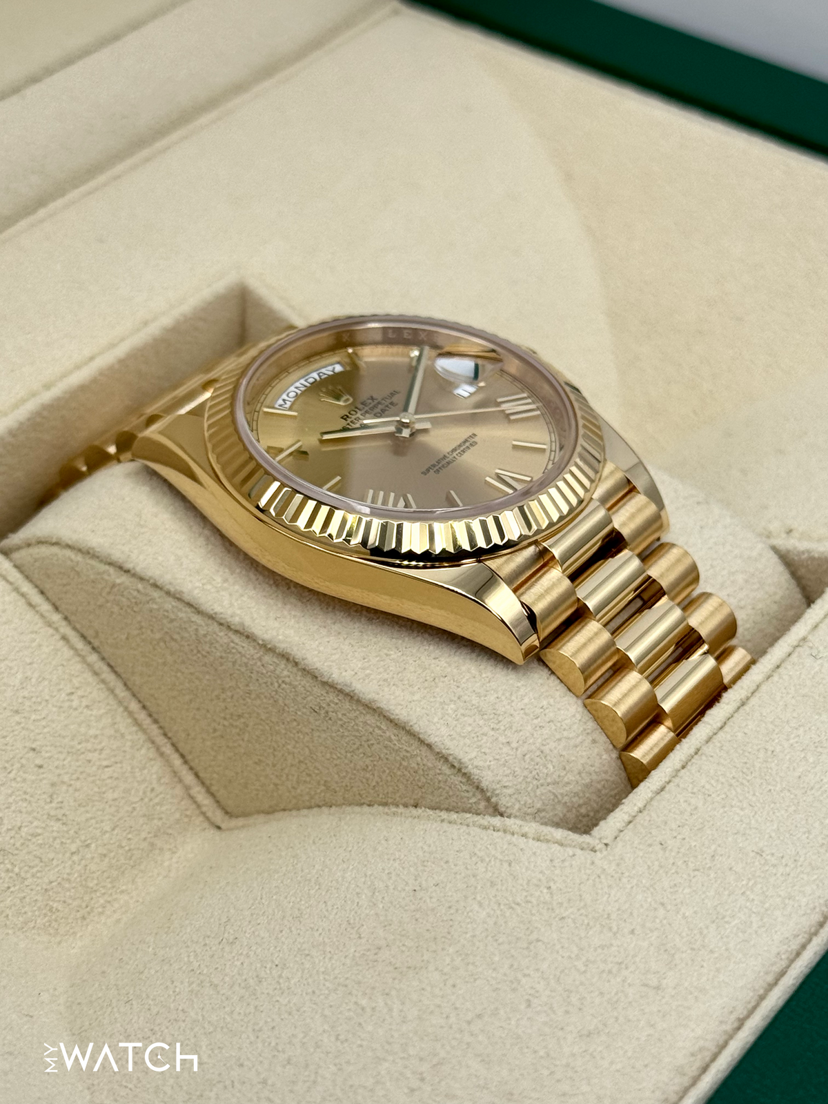 2022 Rolex Day-Date 40mm 228238 Presidential Champagne Dial