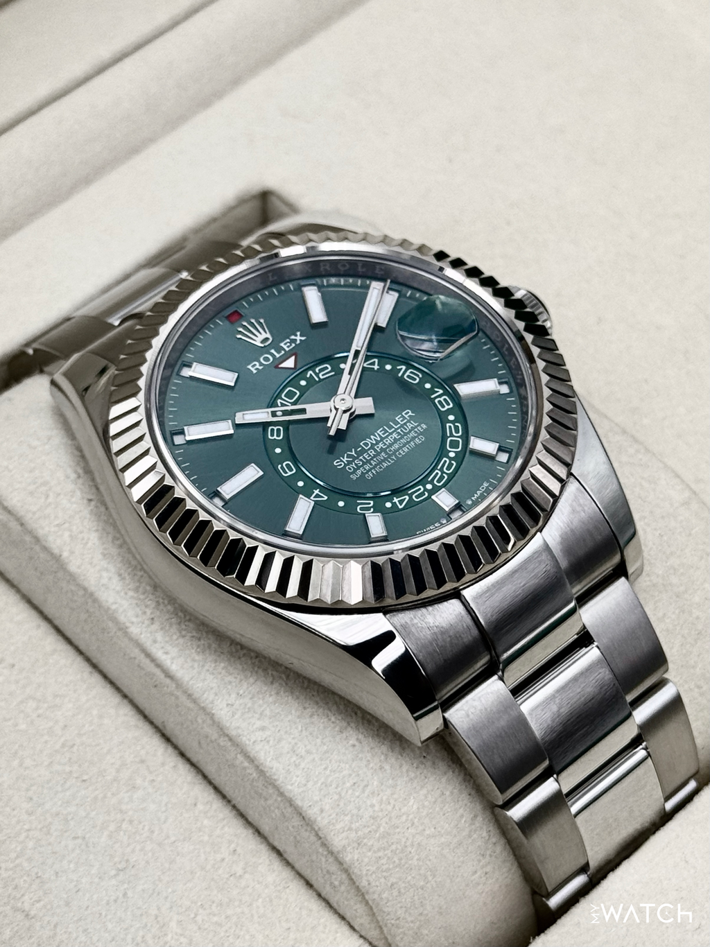2025 Rolex Sky-Dweller 42mm 336934 Oyster Green Dial