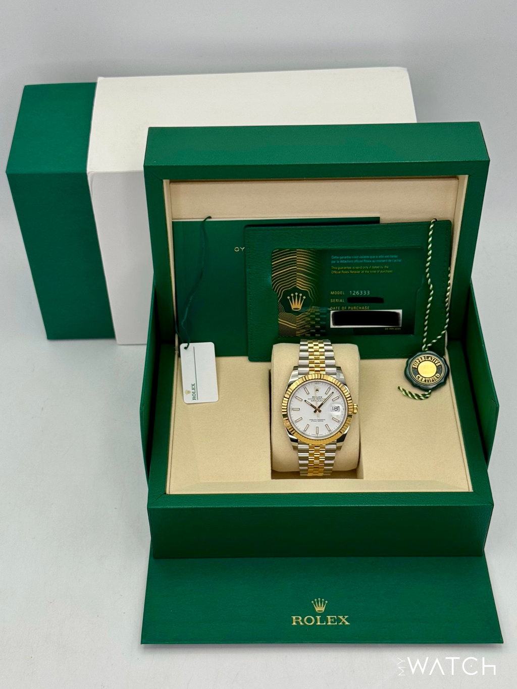 NEW 2026 Rolex Datejust 41mm 126333 Two-Tone Jubilee White Dial