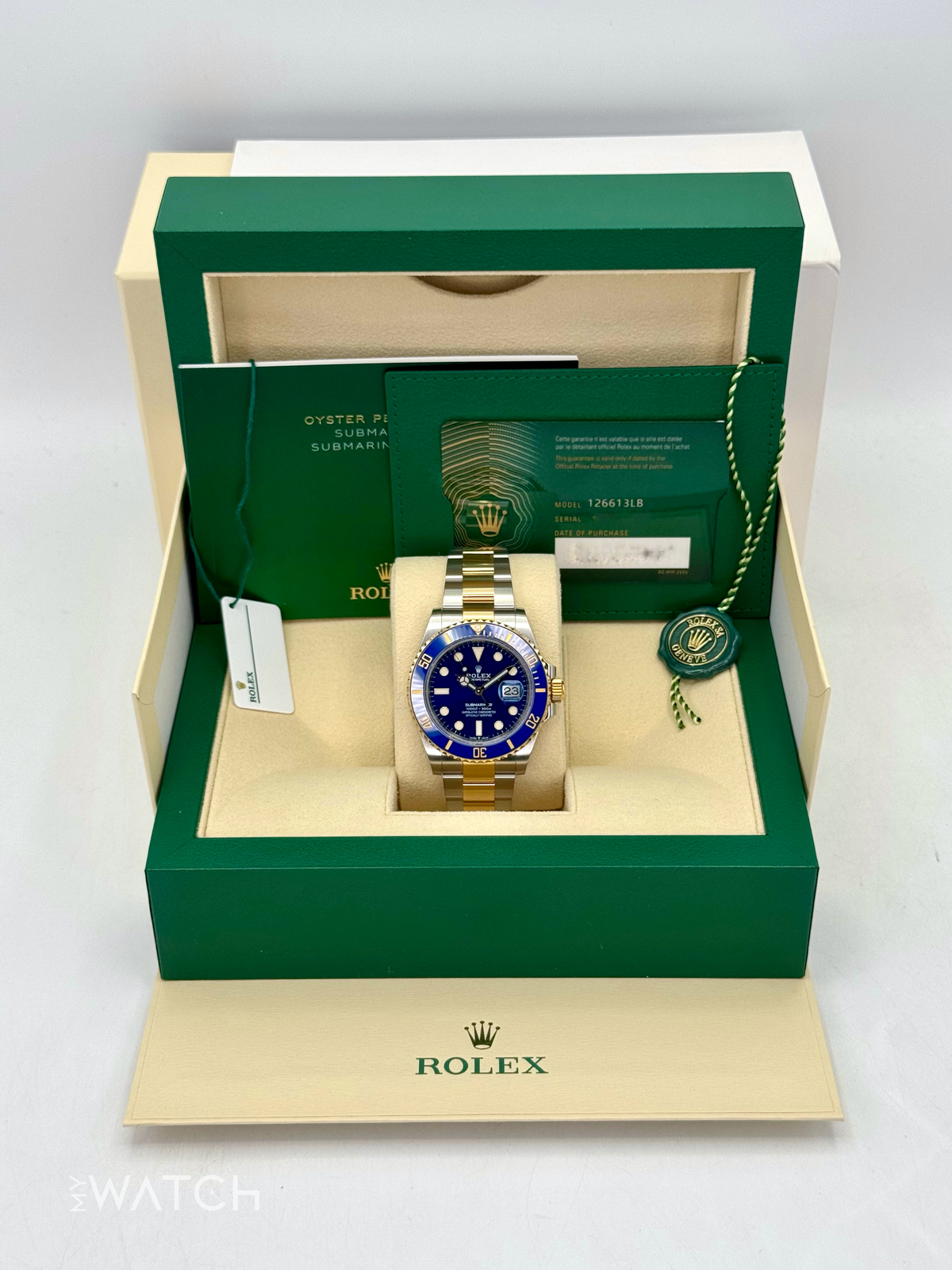 2021 Rolex Submariner "Bluesy" 41mm 126613LB Two-Tone Blue Dial