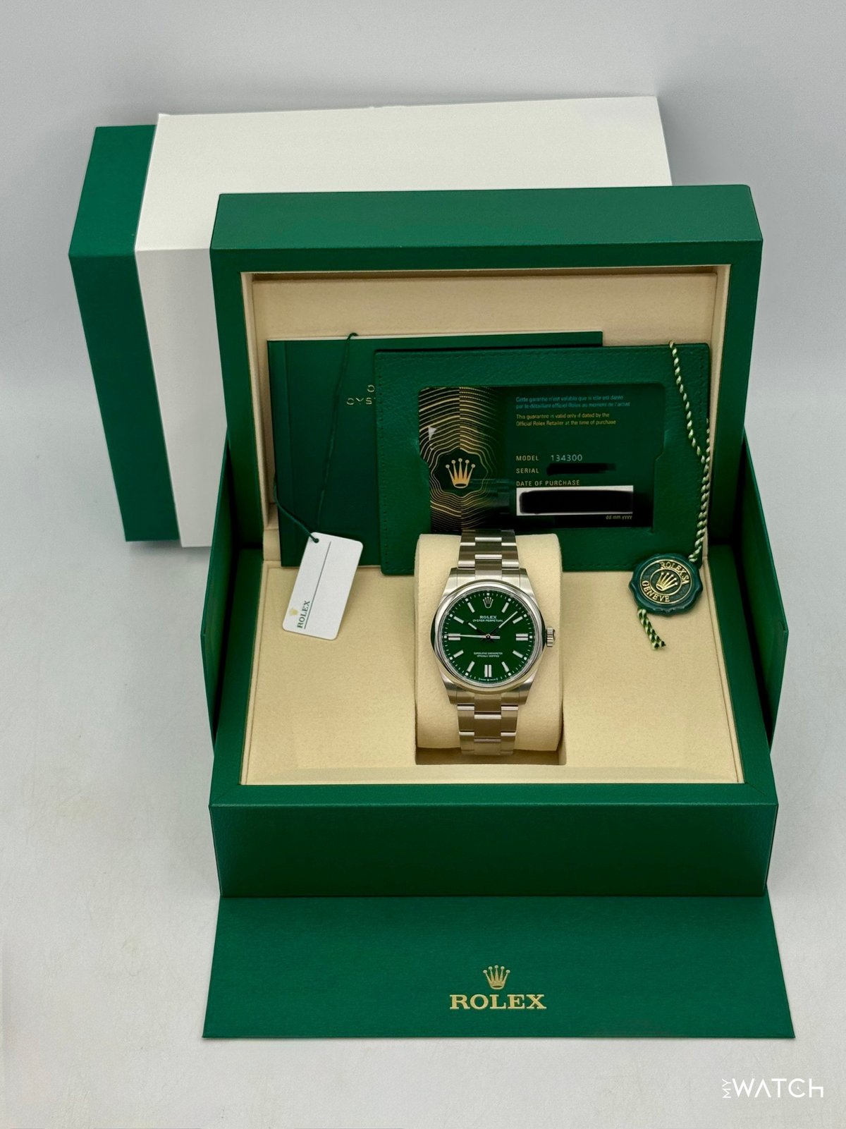 NEW 2026 Rolex Oyster Perpetual 41mm 134300 Green Dial